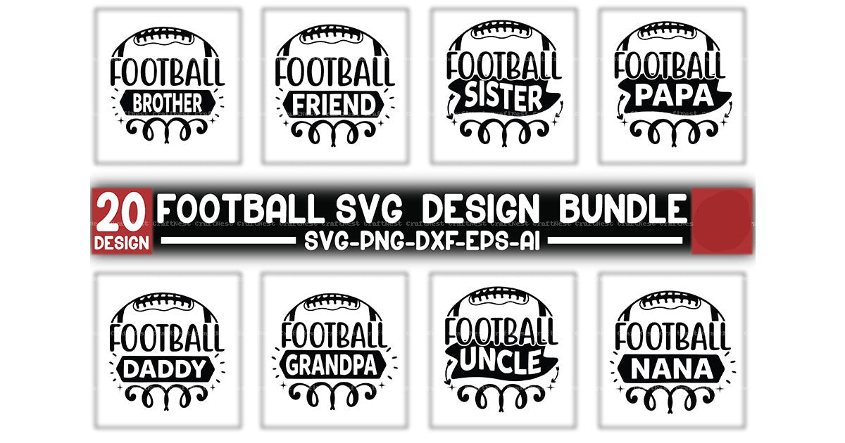 Football Design SVG Bundle 2