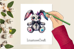 Halloween Voodoo Bunny Doll Clipart Bundle 3 - CraftNest - Digital Crafting and Art