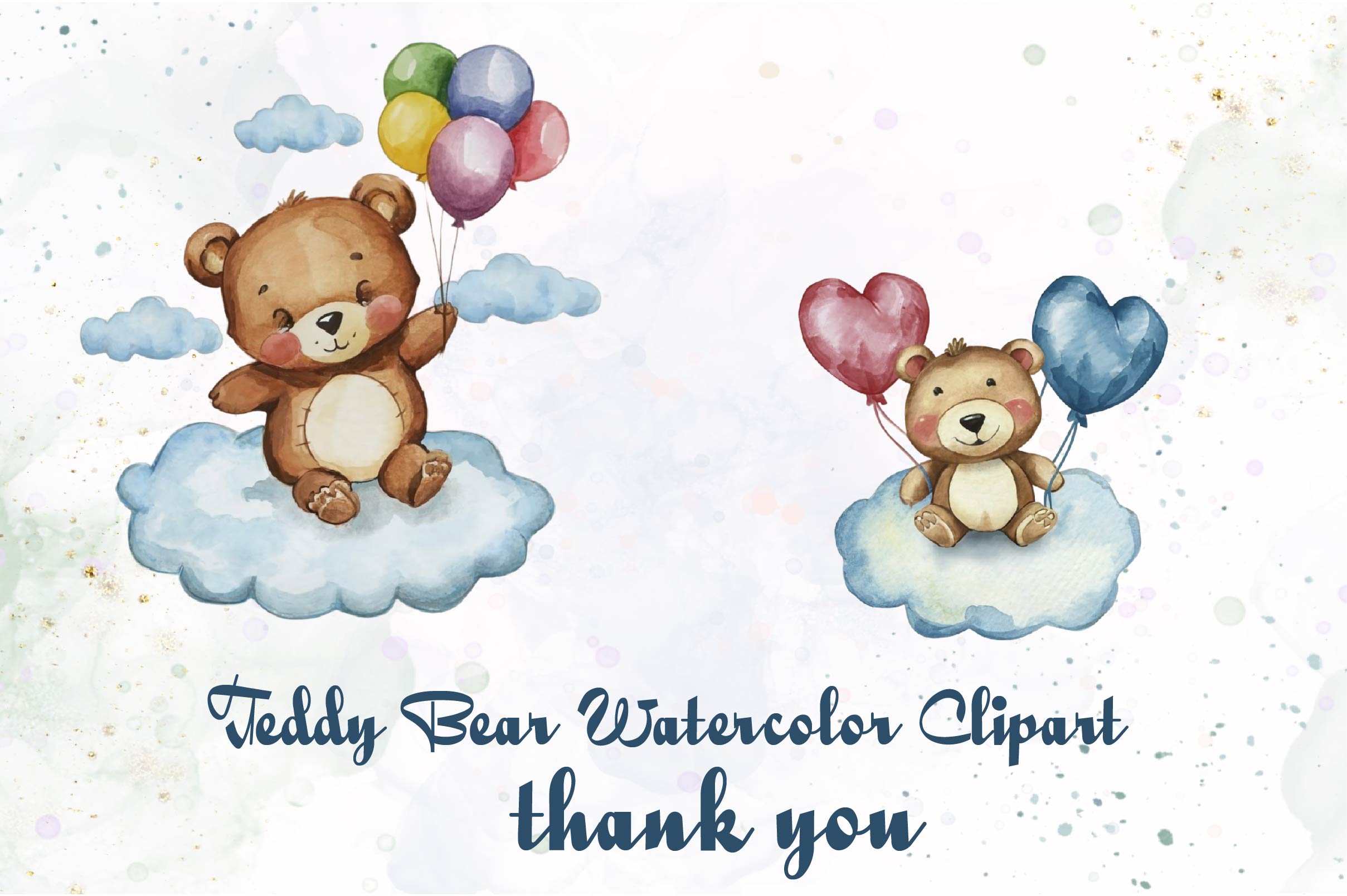 Teddy Bear Clipart Bundle 1 - CraftNest - Digital Crafting and Art