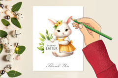 Adorable Easter Bunny Clipart Bundle - CraftNest - Digital Crafting and Art