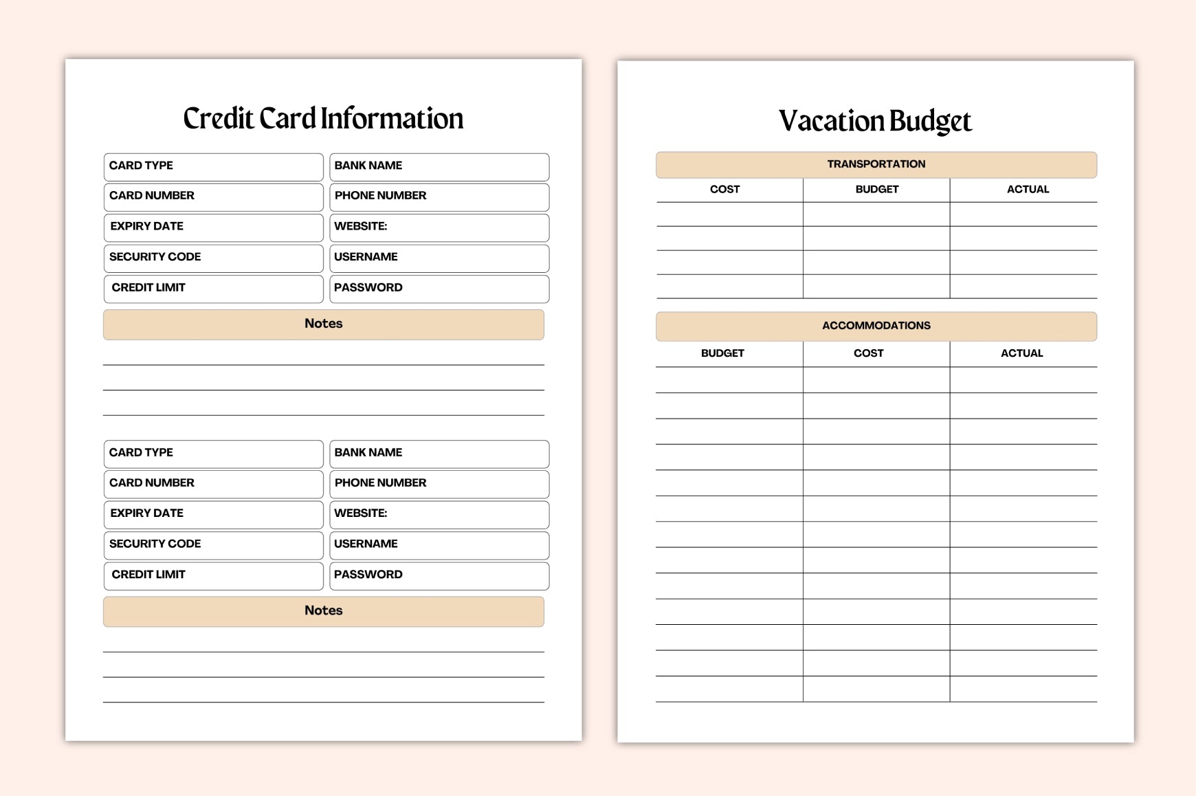 Budget Savings Planner