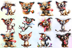 Funny Crazy Dog Clipart Bundle - CraftNest - Digital Crafting and Art