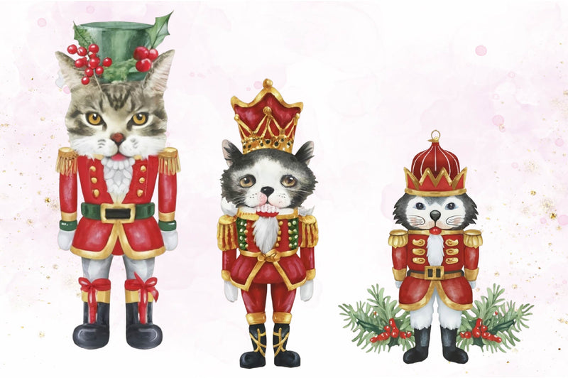 Animal Christmas Nutcracker Clipart Bundle - CraftNest - Digital Crafting and Art