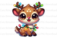 Cute Reindeer, Snowman & Santa Clipart Bundle - CraftNest - Digital Crafting and Art