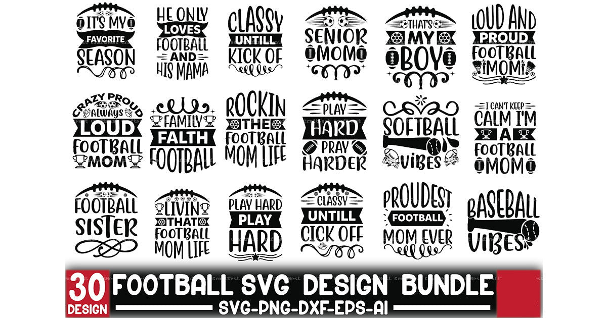 Football SVG Bundle 4