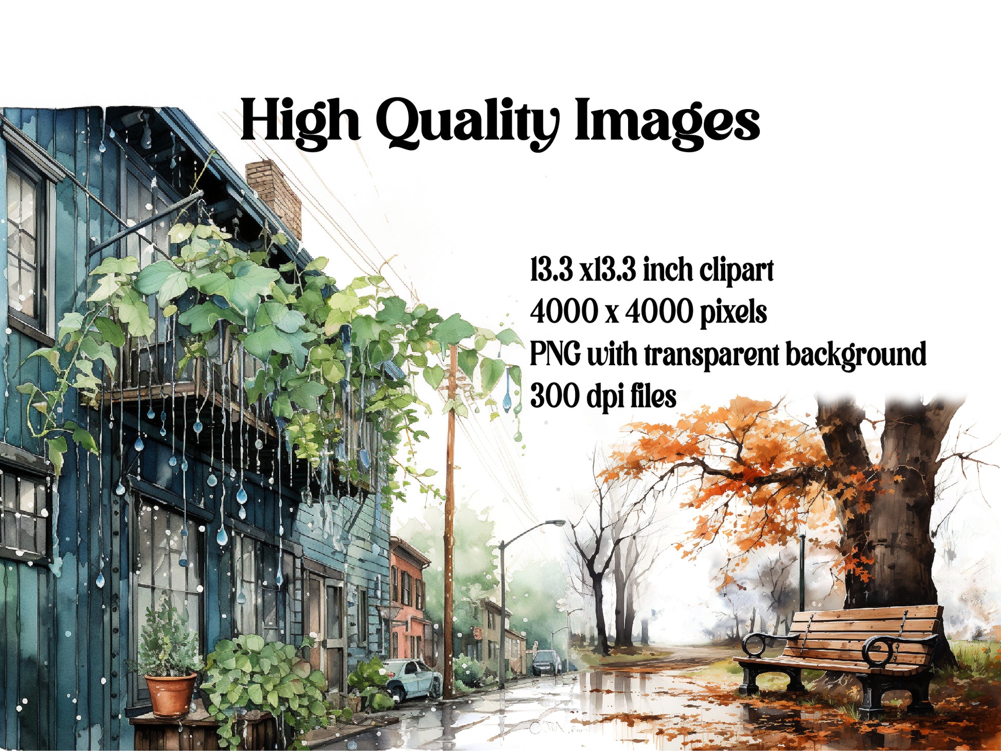 Rainy Fall Days Clipart - CraftNest