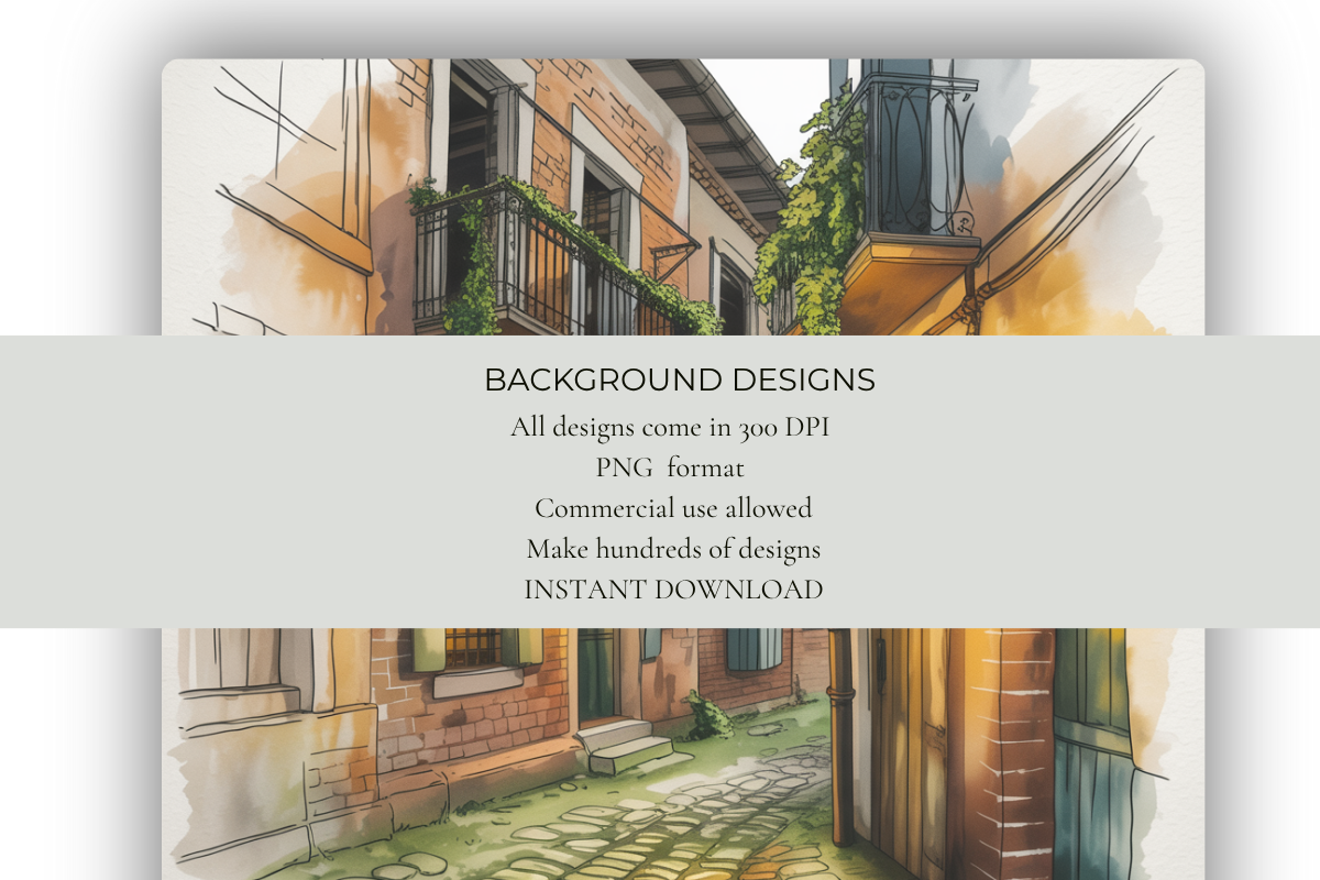 Old European Alleyways Background Papers
