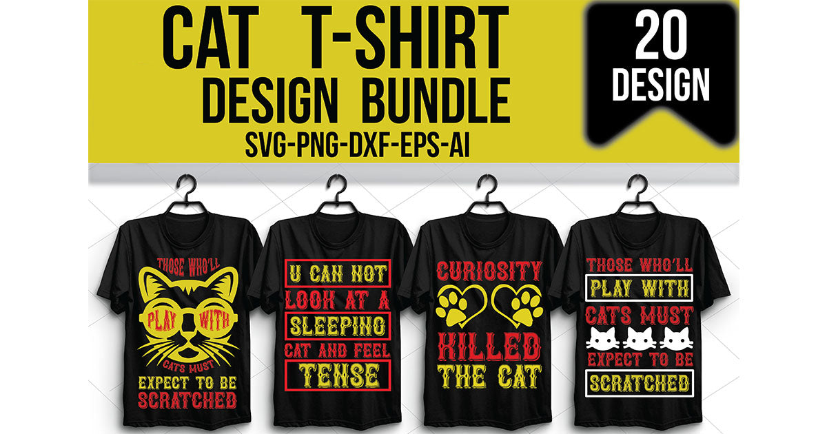 Cat-T-Shirt-Bundle - CraftNest - Digital Crafting and Art