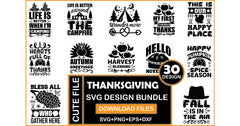 Thanksgiving SVG Bundle 4 - CraftNest - Digital Crafting and Art