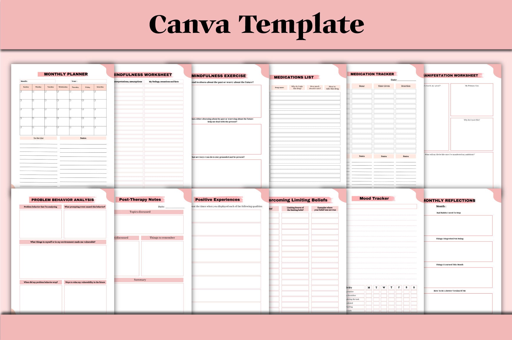 Mental Health Planner