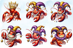 Mardi Gras Crawfish Clipart Bundle 2 - CraftNest - Digital Crafting and Art