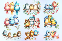 Cute Birds Clipart Bundle - CraftNest - Digital Crafting and Art