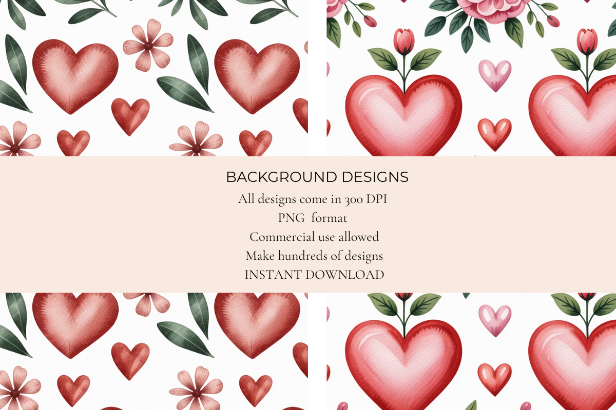 Sweet Valentines Seamless Papers