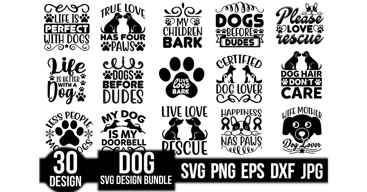 Dog SVG Bundle 11 - CraftNest - Digital Crafting and Art