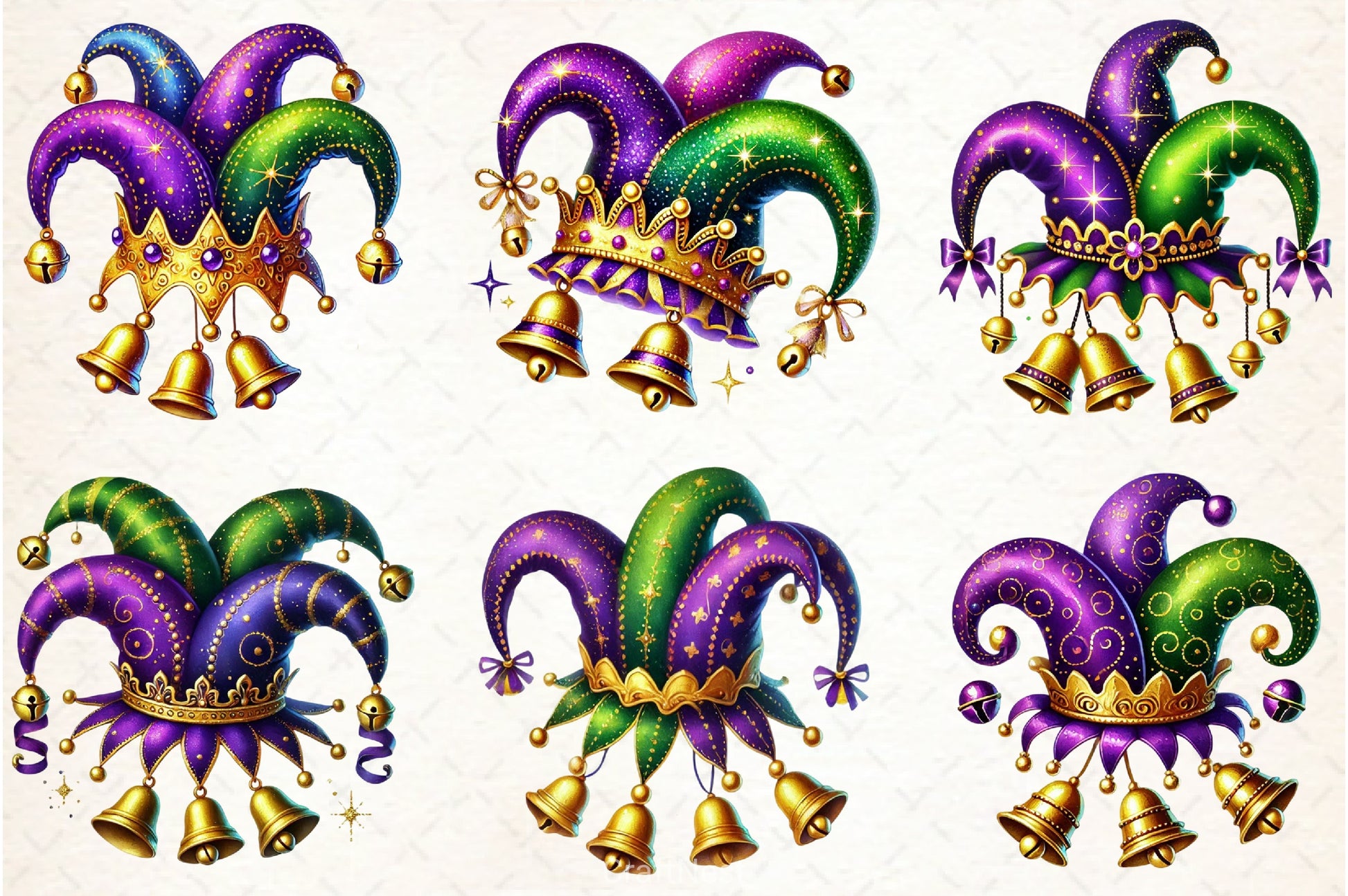 Mardi Gras Hat Clipart Bundle - CraftNest - Digital Crafting and Art