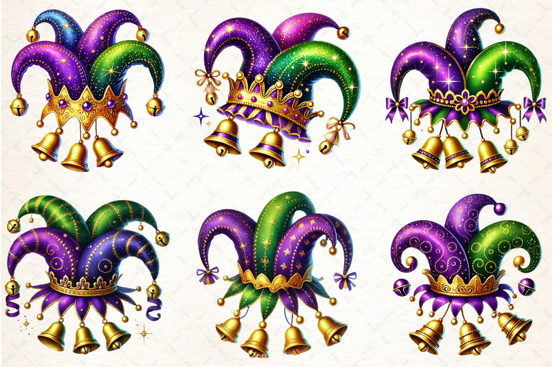 Mardi Gras Hat Clipart Bundle - CraftNest - Digital Crafting and Art