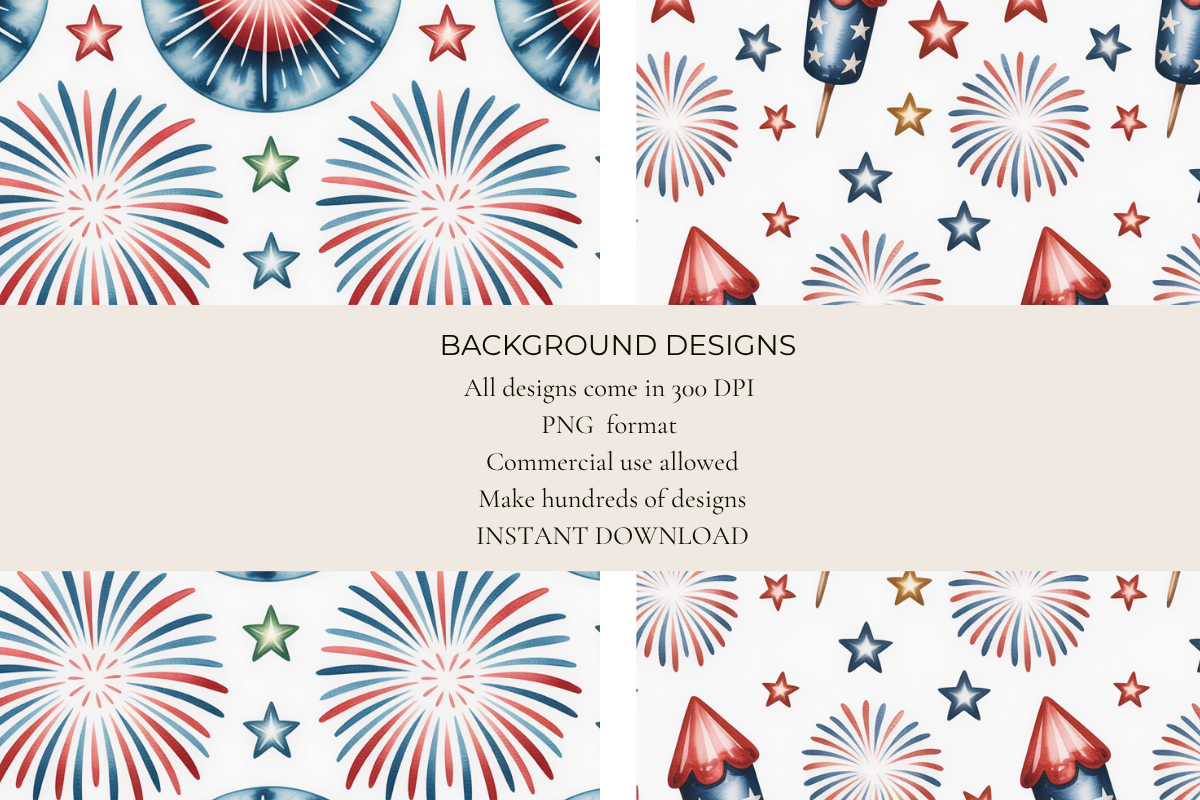 Red & Blue Vibes Seamless Papers