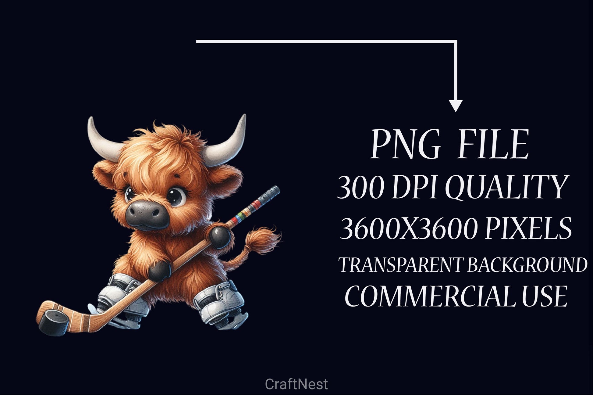 Highland Cow Clipart Bundle 29 - CraftNest - Digital Crafting and Art