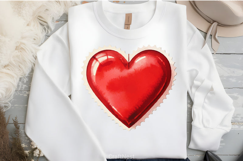 Vintage Valentine Stamps Clipart Bundle - CraftNest - Digital Crafting and Art