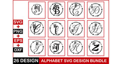 Alphabet SVG Bundle - CraftNest - Digital Crafting and Art