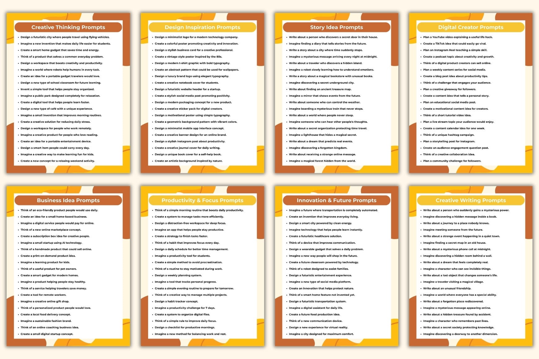 Unique Creative Prompts