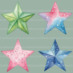 Stars Clipart Bundle - CraftNest - Digital Crafting and Art