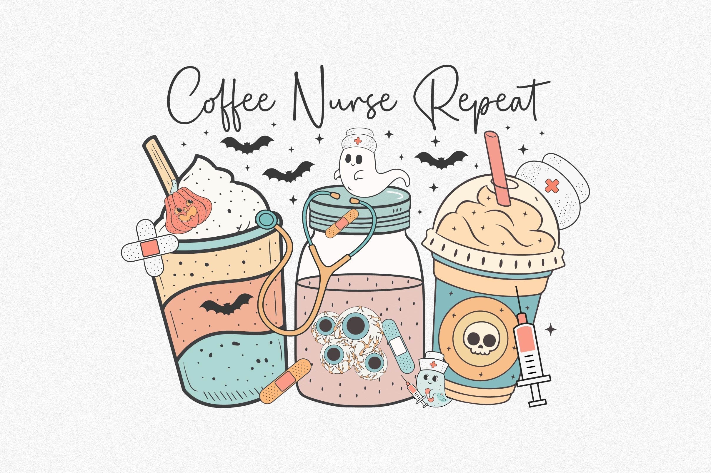 Halloween Nurse Clipart Bundle - CraftNest - Digital Crafting and Art