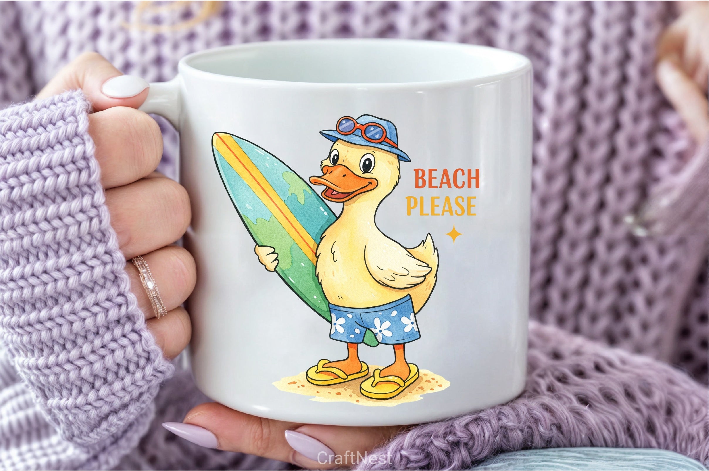 Summer Duck Clipart Bundle - CraftNest - Digital Crafting and Art