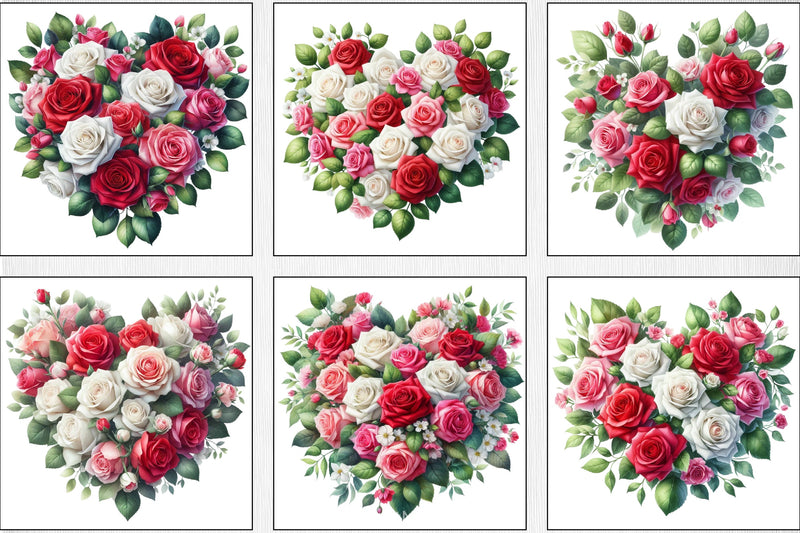 Valentine's Rose Clipart Bundle - CraftNest - Digital Crafting and Art