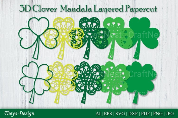 Clover Mandala SVG Bundle