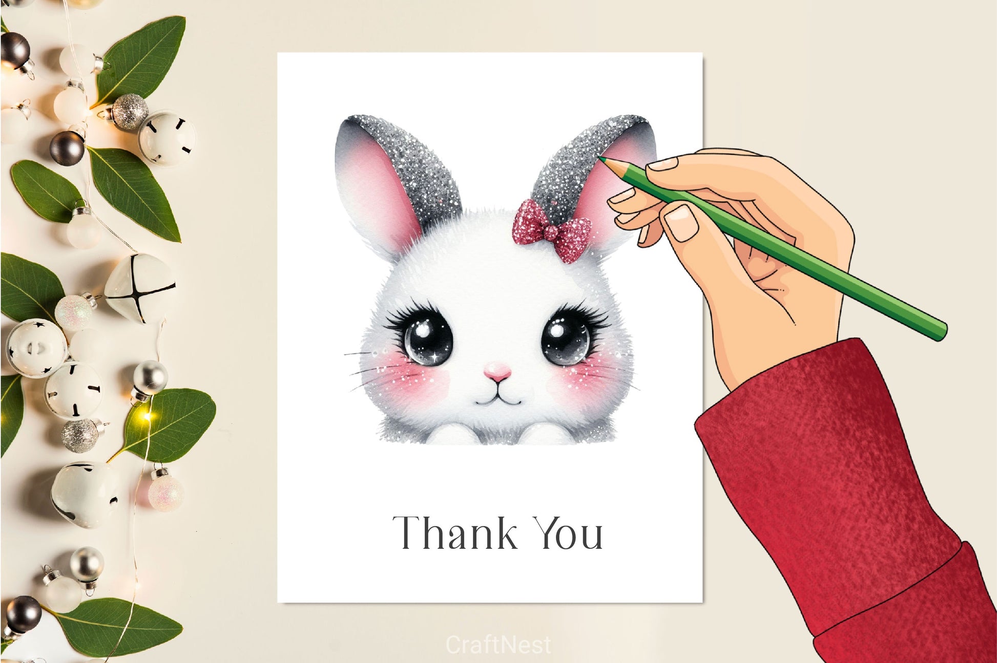 Easter Bunny Face Clipart Bundle - CraftNest - Digital Crafting and Art