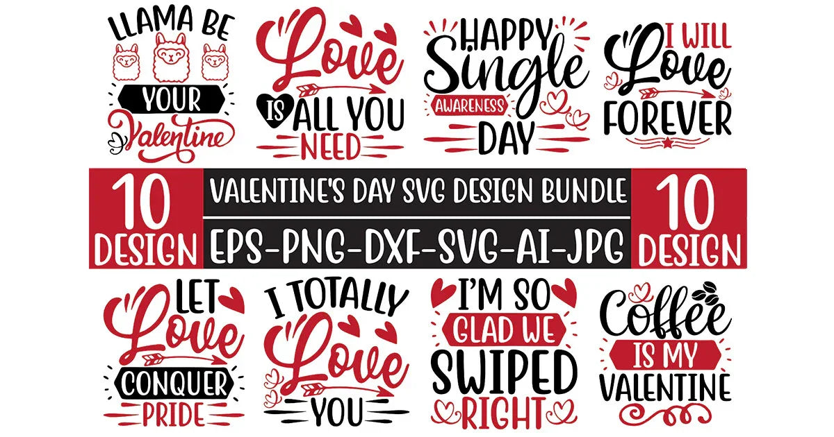 Valentine’s Day SVG Bundle 8 - CraftNest - Digital Crafting and Art