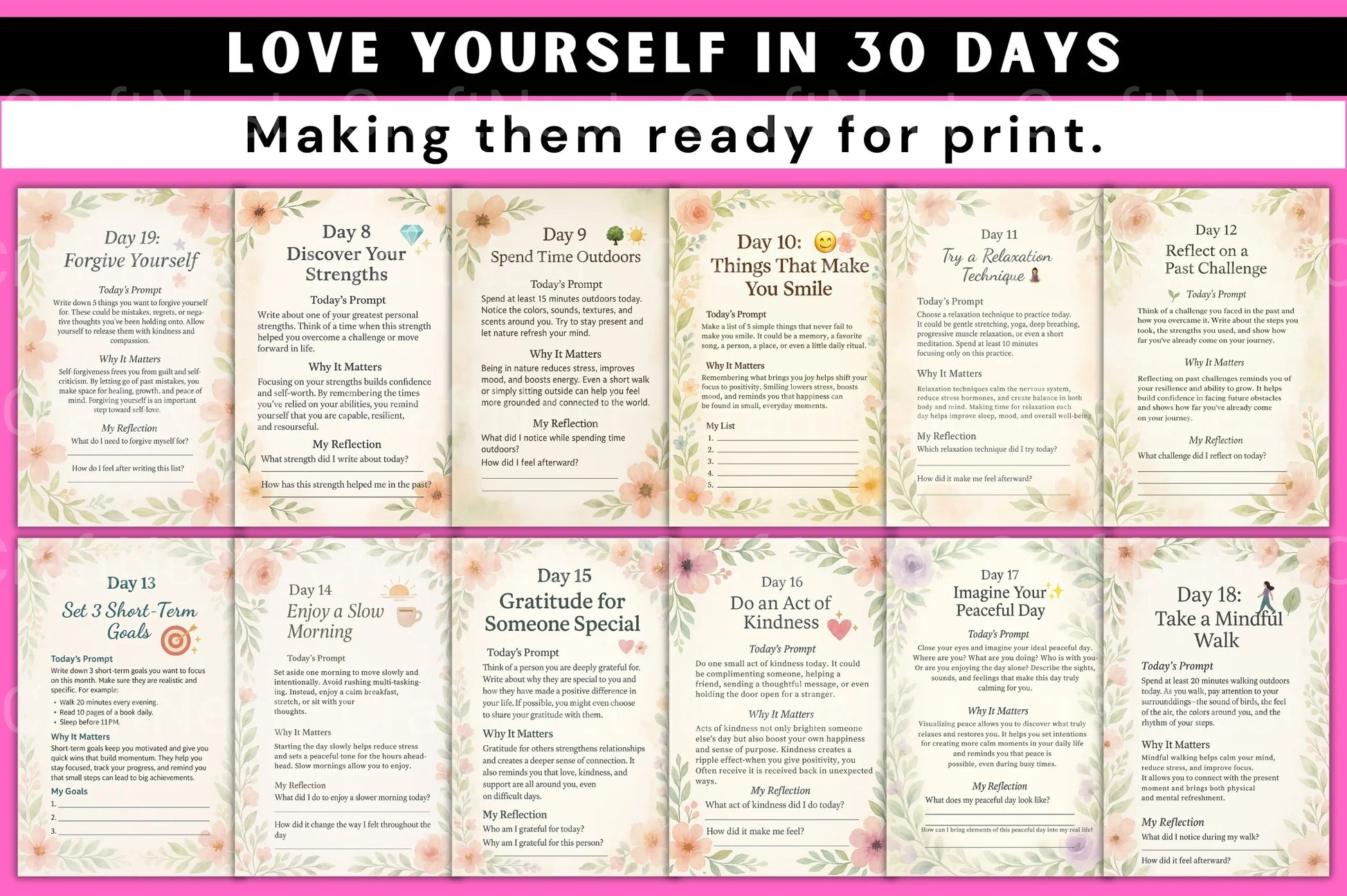 Love Yourself in 30 Days - CraftNest - Digital Crafting and Art