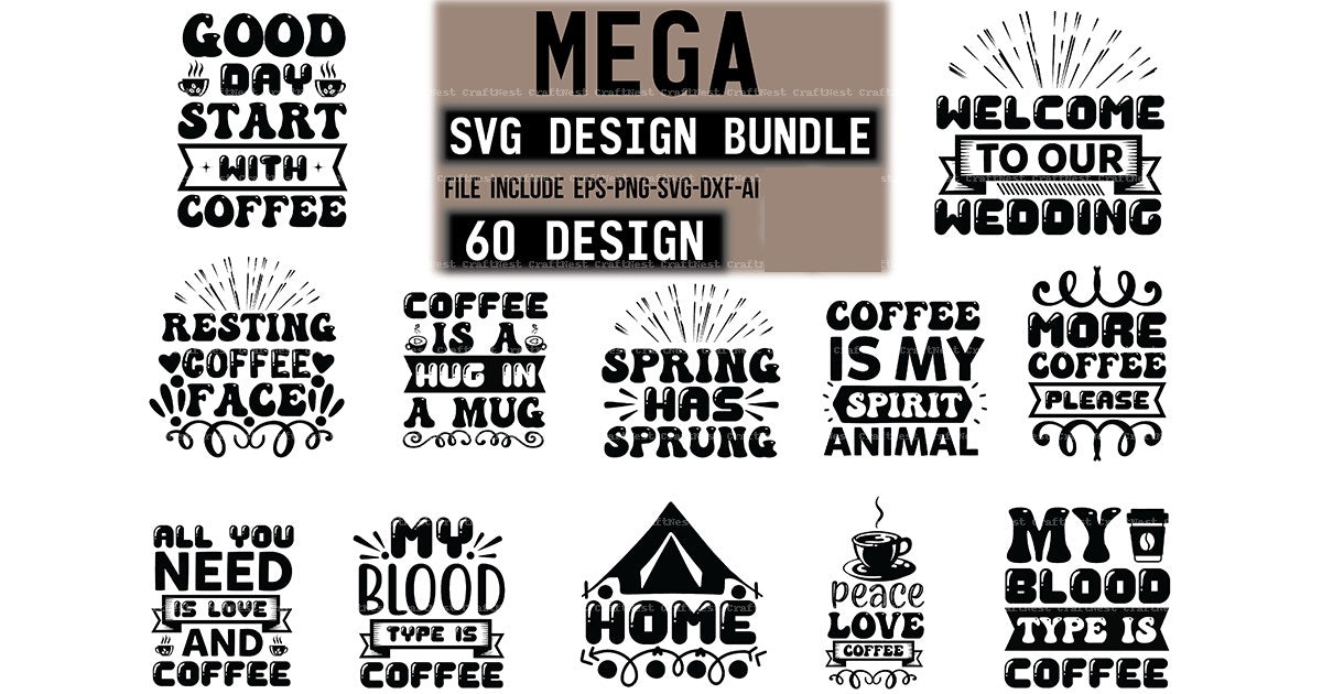 Mega Design SVG Bundle 5