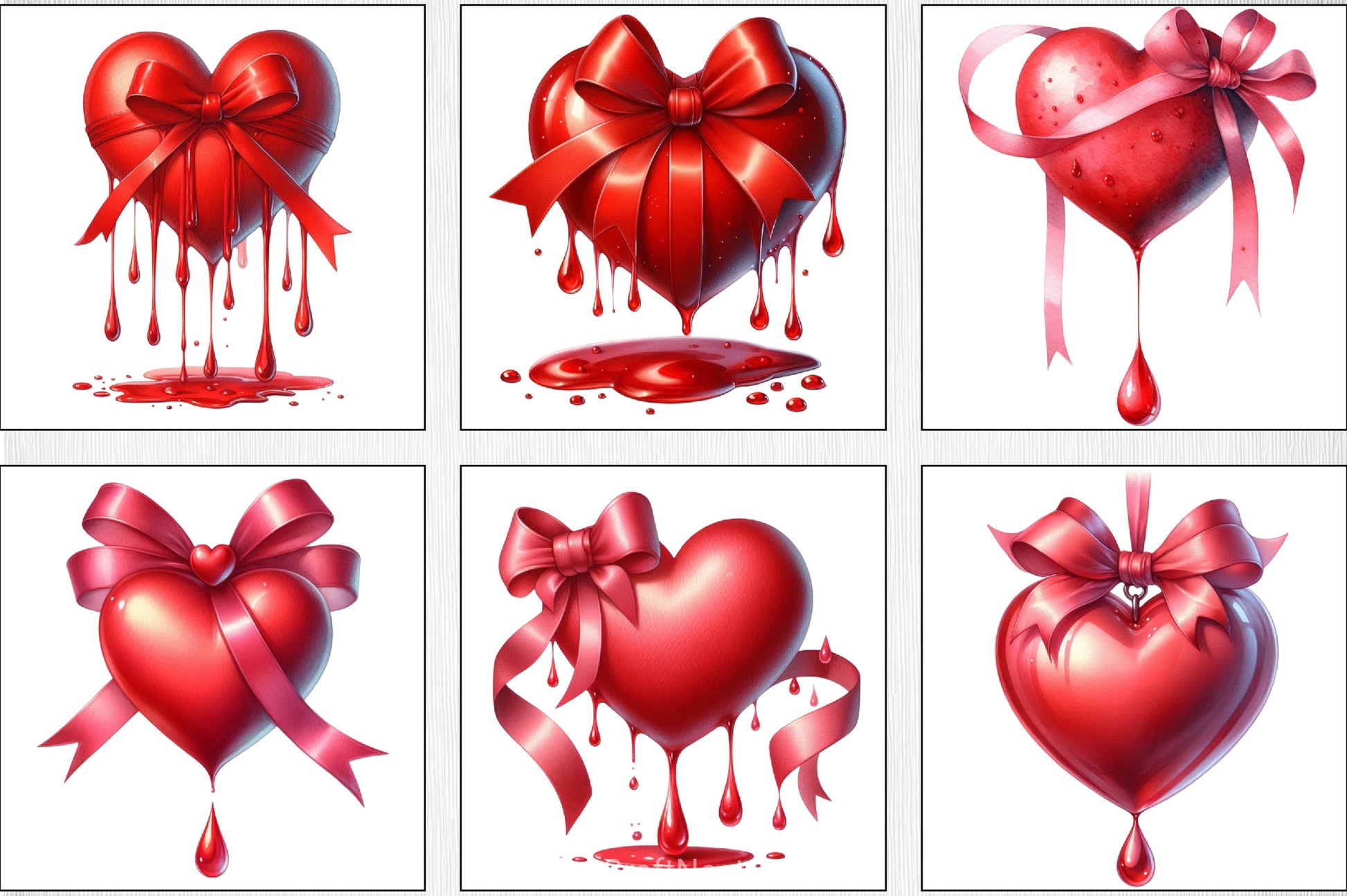 Valentine Heart Clipart Bundle - CraftNest - Digital Crafting and Art