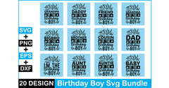 Birthday Boy SVG Bundle - CraftNest - Digital Crafting and Art