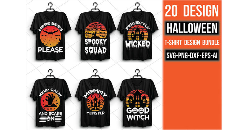 Halloween T Shirt Bundle 9 - CraftNest - Digital Crafting and Art