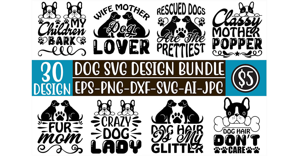 Dog SVG Bundle 2 - CraftNest - Digital Crafting and Art