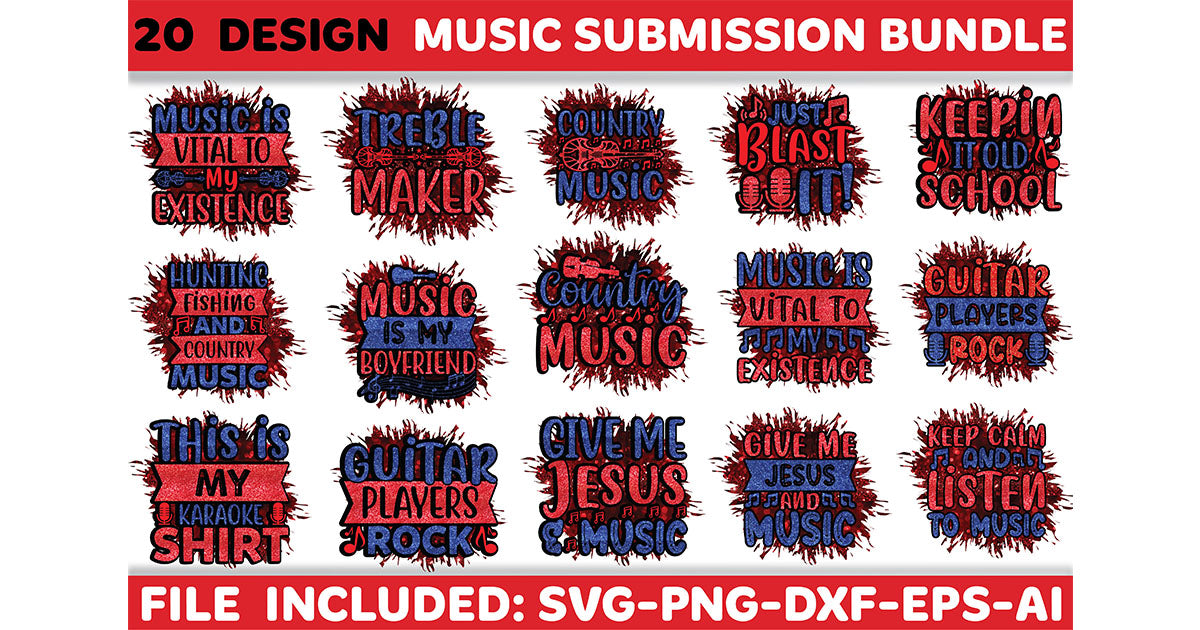Music SVG Bundle - CraftNest - Digital Crafting and Art