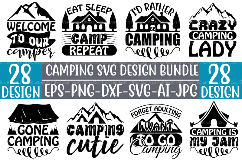 Camping SVG Bundle 2 - CraftNest - Digital Crafting and Art