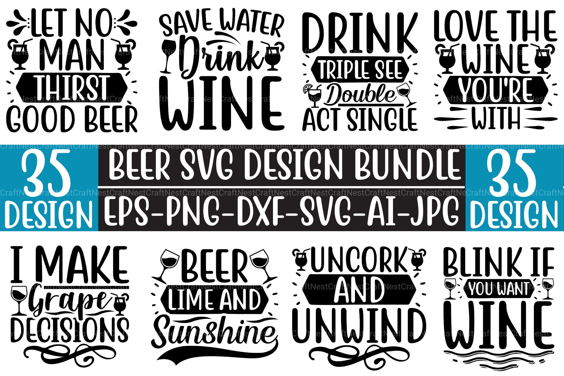 Beer SVG Bundle - CraftNest - Digital Crafting and Art