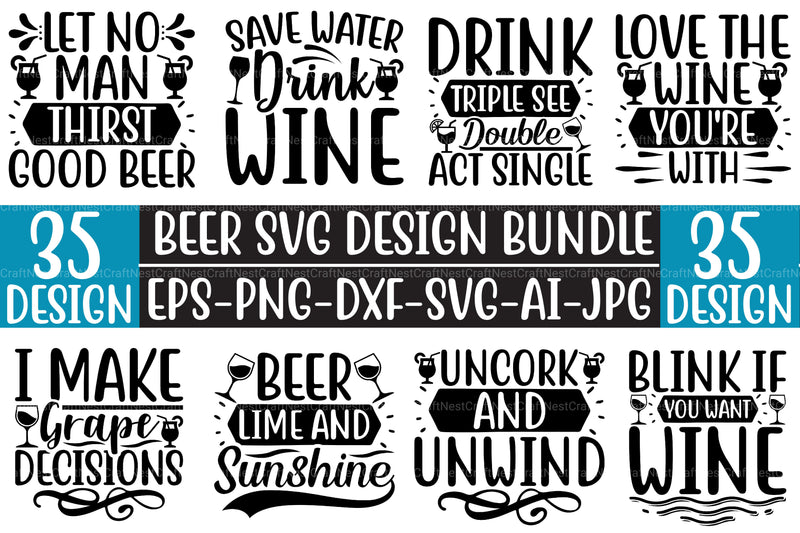 Beer SVG Bundle - CraftNest - Digital Crafting and Art