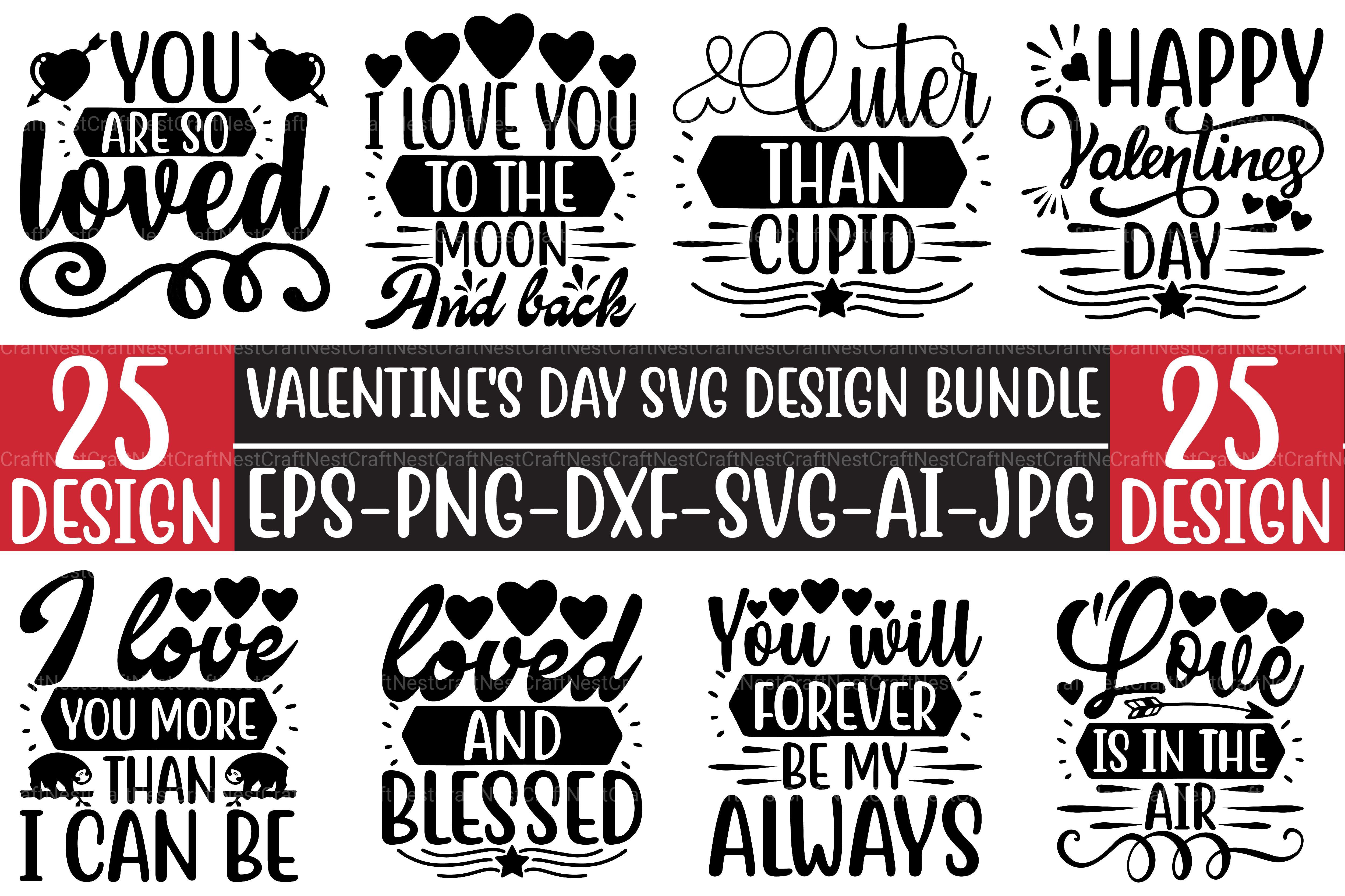 Valentine’s Day SVG Bundle - CraftNest - Digital Crafting and Art