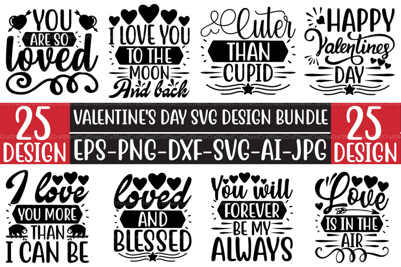 Valentine’s Day SVG Bundle - CraftNest - Digital Crafting and Art