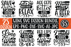 Wine SVG Bundle 1 - CraftNest - Digital Crafting and Art