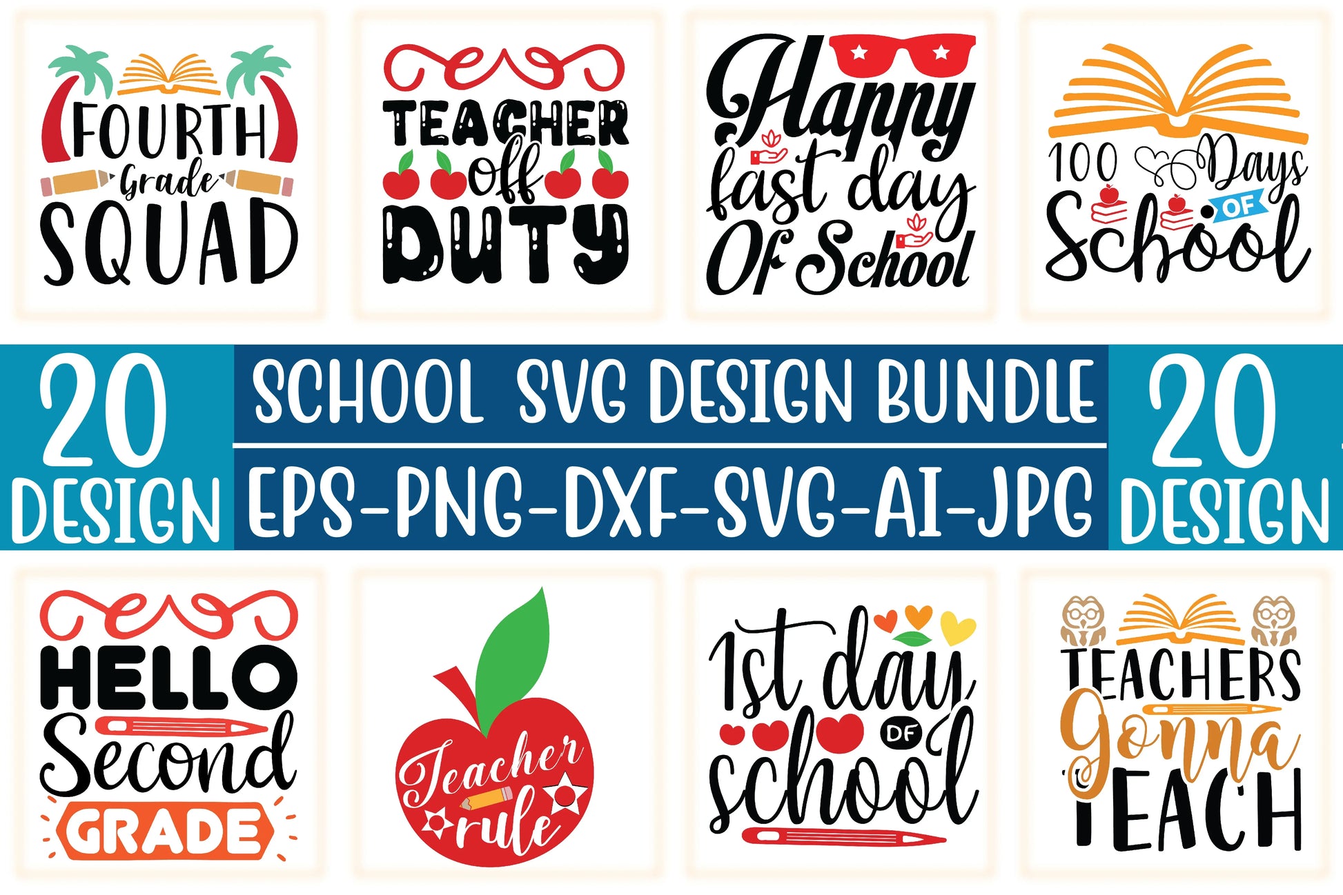 School SVG Bundle - CraftNest - Digital Crafting and Art