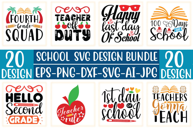 School SVG Bundle - CraftNest - Digital Crafting and Art