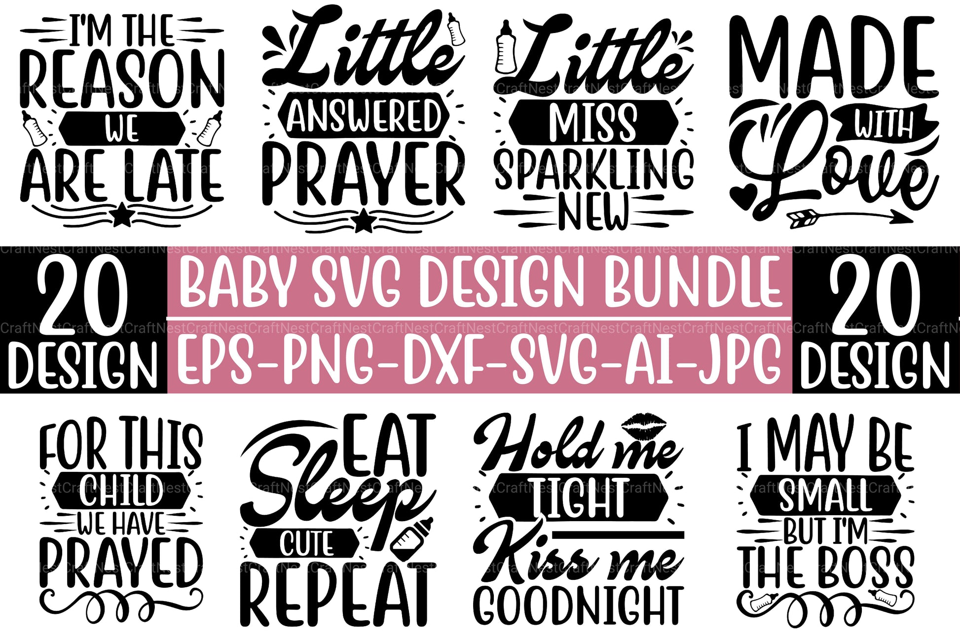 Baby SVG Bundle 5 - CraftNest - Digital Crafting and Art