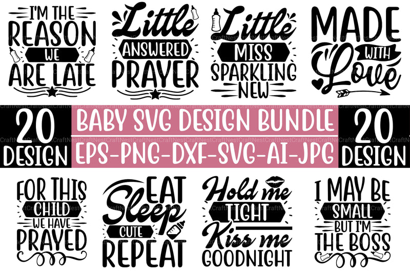 Baby SVG Bundle 5 - CraftNest - Digital Crafting and Art