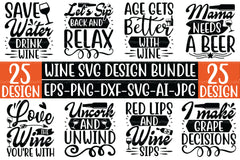 Wine SVG Bundle - CraftNest - Digital Crafting and Art